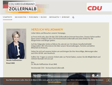 Tablet Screenshot of cdu-zollernalb.de